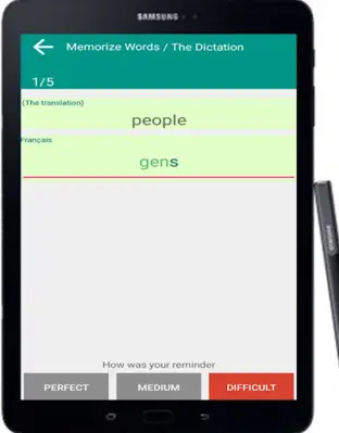 Memorize words android App screenshot 2