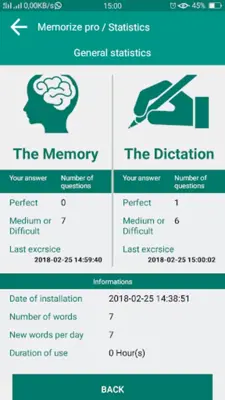Memorize words android App screenshot 4